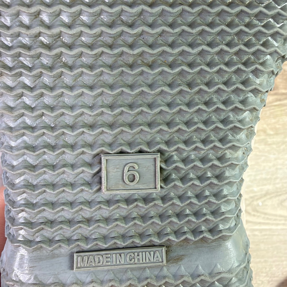 Hunter Original Sherpa Lined Tall Rain Boots Gray Size 6 - Picture 8 of 8